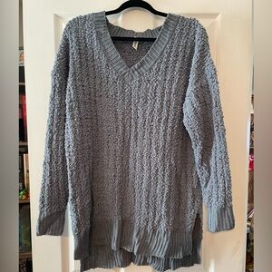 Zenana Outfitters Charcoal V-Neck Sweater